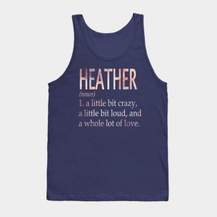 Heather Girl Name Definition Tank Top